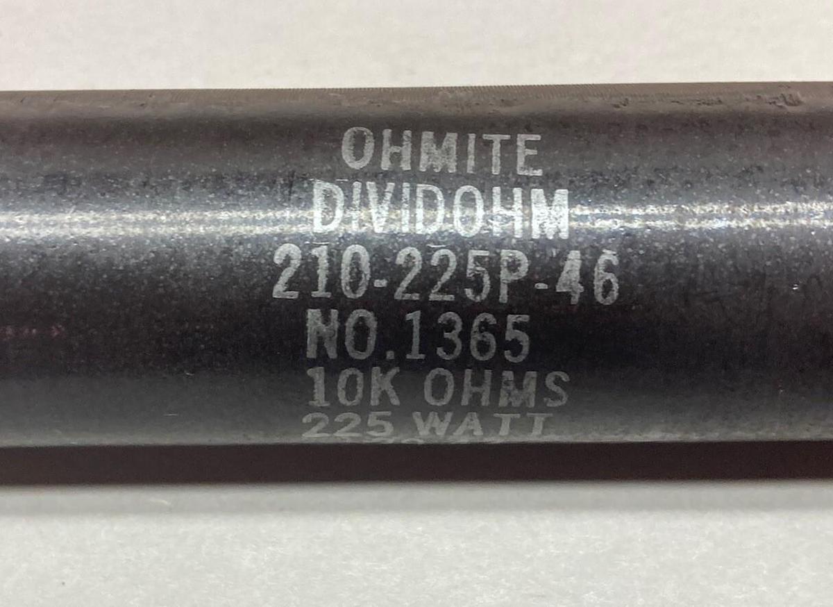 Used Ohmite,1365 210-225P-46,Resistor 10K OHMS