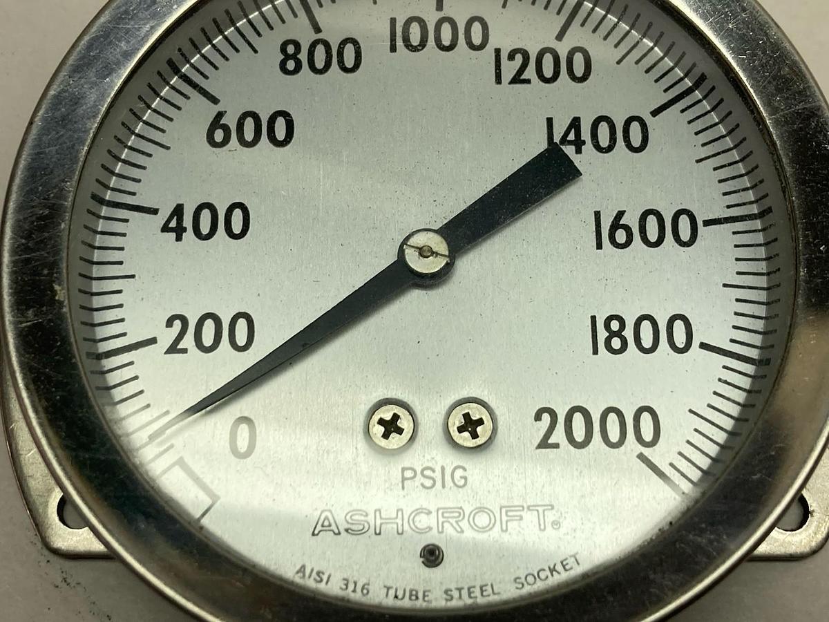 Used Ashcroft,AISI 316,Tube Steel Socket 0-2000PSIG