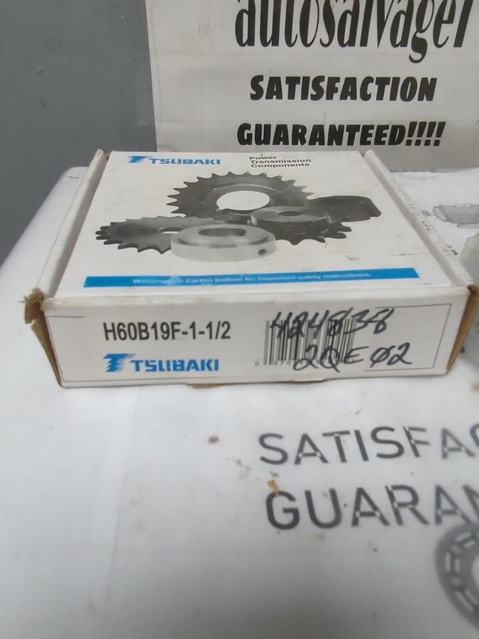 TSUBAKI,H60B19F-1-1/2,ROLLER SPROCKET 19 TEETH WITH KEYWAY