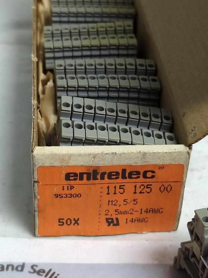 ENTRELEC,M2 5/5,TERMINAL BLOCK 115 125 00 PACK OF 50 PCS NOS