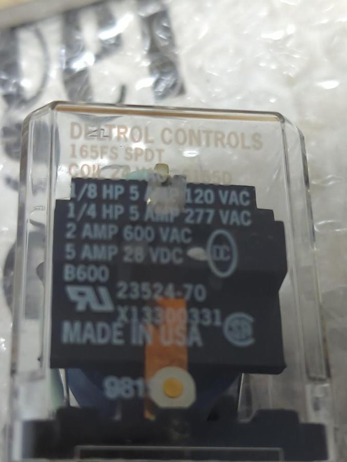 SERVICE FIRST DELTROL CONTROLS,165FS SPDT  RLY01890,RELAY NOS