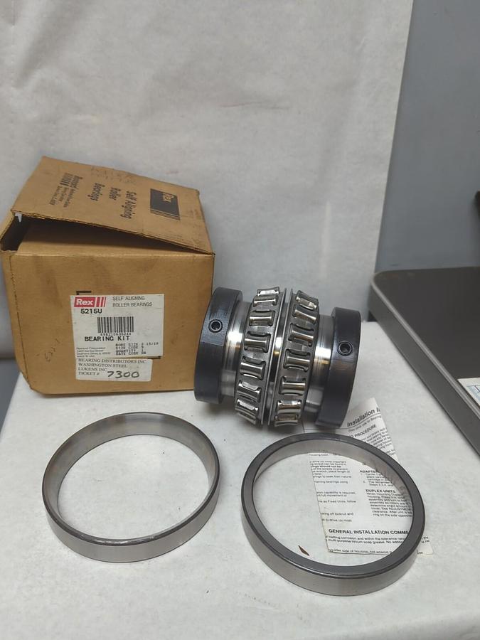 REX,6215U,UNMOUNTED SPHERICAL ROLLER BEARING INSERT 2-15/16 INCH BORE NOS
