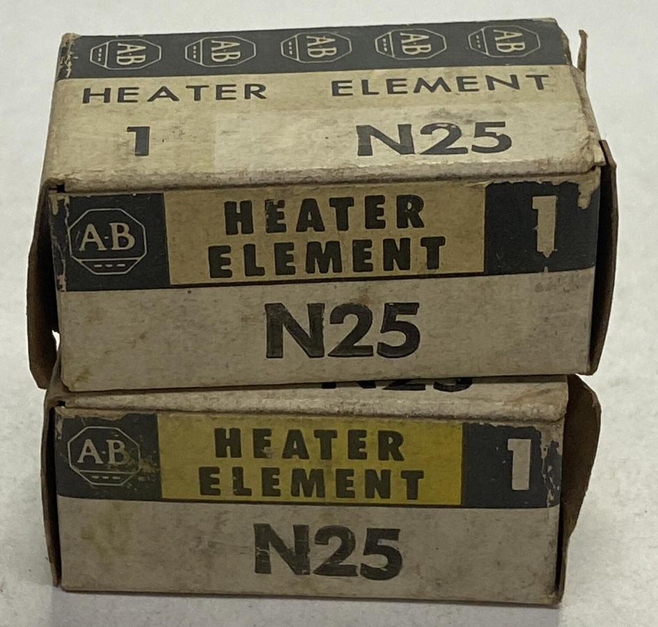 ALLEN BRADLEY,N25,OVERLOAD RELAY HEATER ELEMENT LOT OF 2 NOS