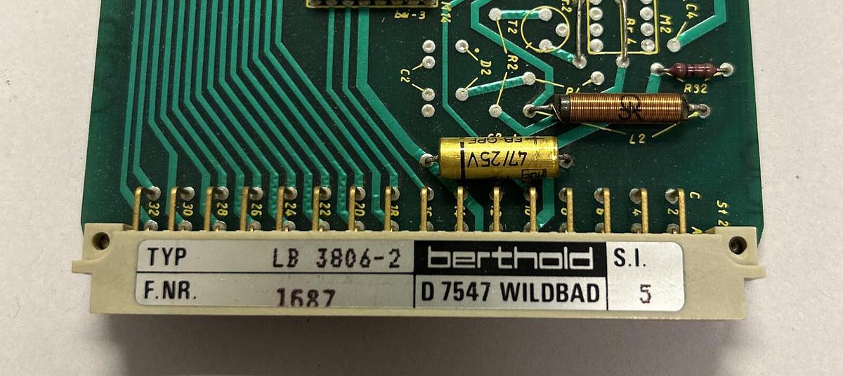 Used BERTHOLD,LB 3806-2,ADAPTION UNIT CIRCUIT BOARD