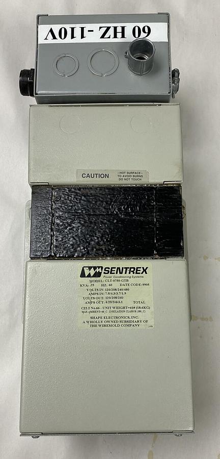 Used Sentrex,CLT-0750-GTB,Power Conditioning Systems KVA .75 HZ 60