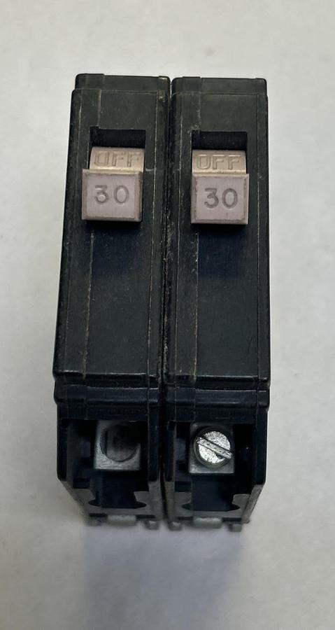 Used CUTLER-HAMMER,CH230,CIRCUIT BREAKER 30A 120/240V 2P