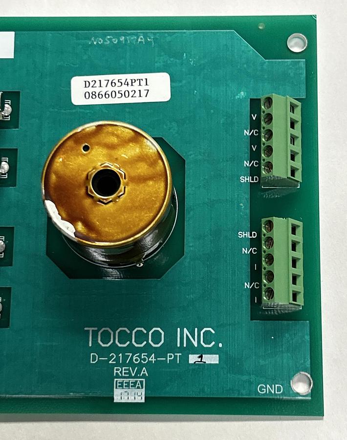 Used TOCCO,D-217654-PT1,INVERTER CONTROL CARD