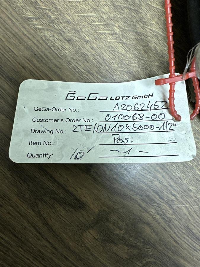 GeGa,2TE DN,Hose 10' 3/8" EN854