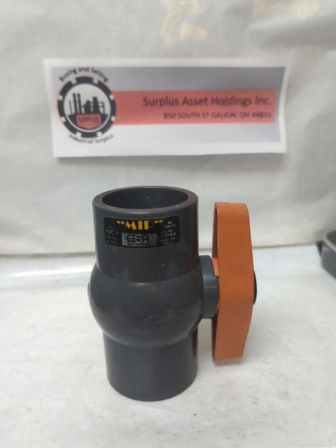 Used GSR,PVC-I,FLUID HANDLING VALVE 2 INCH 150 PSI PRE-OWNED