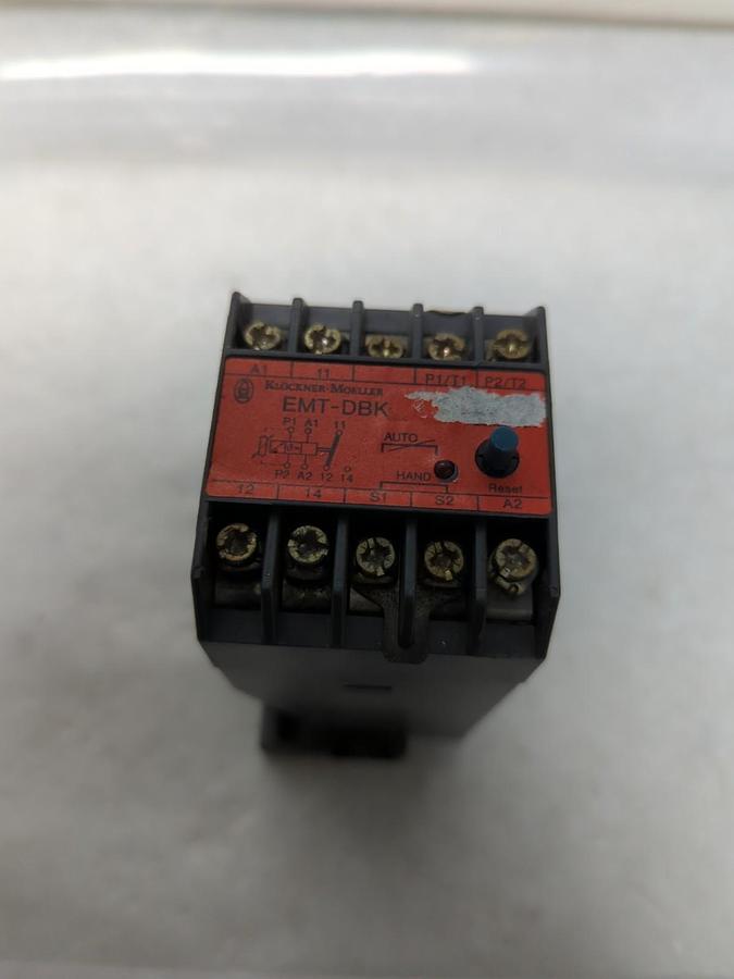 Used KLOCKNER MOELLER,EMT-DBK,OVERLOAD RELAY 240V 2A PRE-OWNED