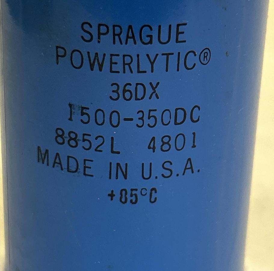 Used SPRAGUE POWERLYTIC,36DX,CAPACITOR