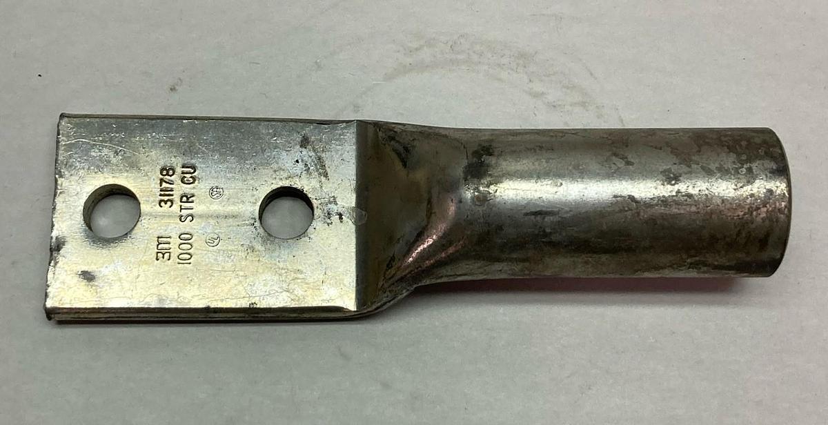 Used Unbranded,3M 31178,Compression Lug 2-Hole 1000 STR CU