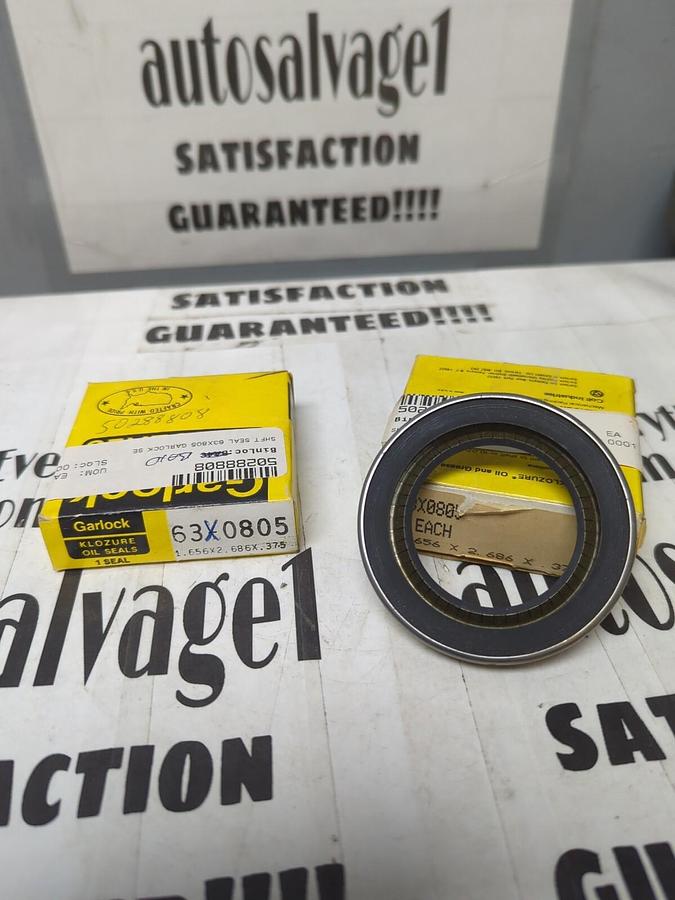 GARLOCK KLOZURE,63X0805,OIL SEALS 1.656 X 2.686 X .375 LOT OF 2 NOS