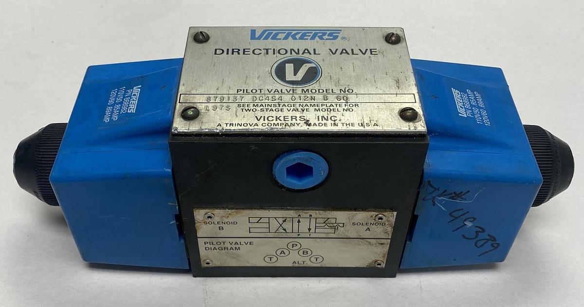 Used EATON VICKERS,DG4S4-012N-B-60, DIRECTIONAL PILOT VALVE