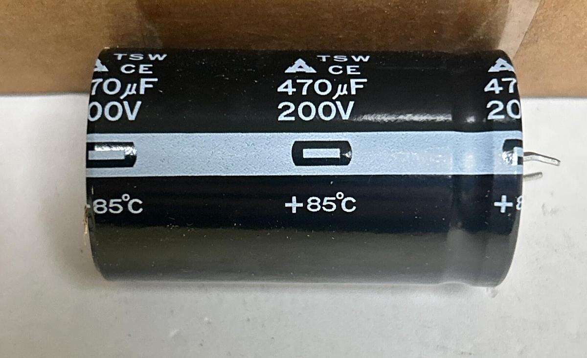 Used PANASONIC,ECE-T2DR471SW,CAPACITOR 470UF 200V LOT OF 50 NOS