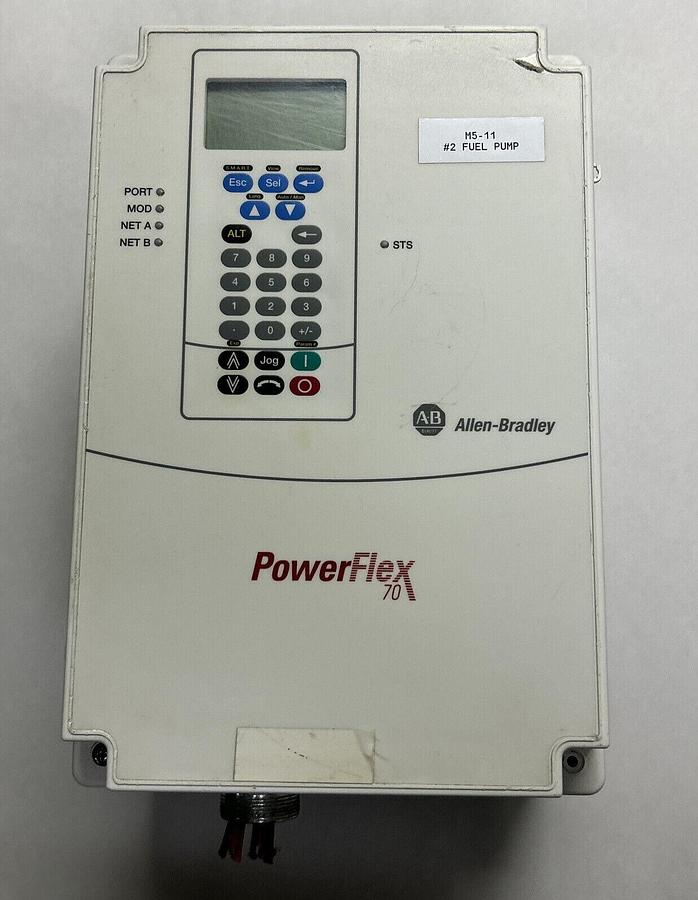 Used ALLEN BRADLEY,20AD022C3AYNANNN,VFD SER A AC DRIVE POWERFLEX 70 15HP 11KW 480V