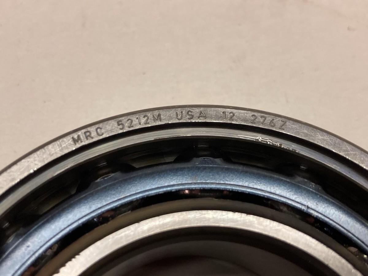 MRC,5212M,Double Row Angular Contact Bearing 2-1/2 Inch Bore