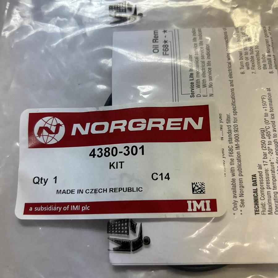 Used NORGREN,4380-301,SERVICE KIT NEW