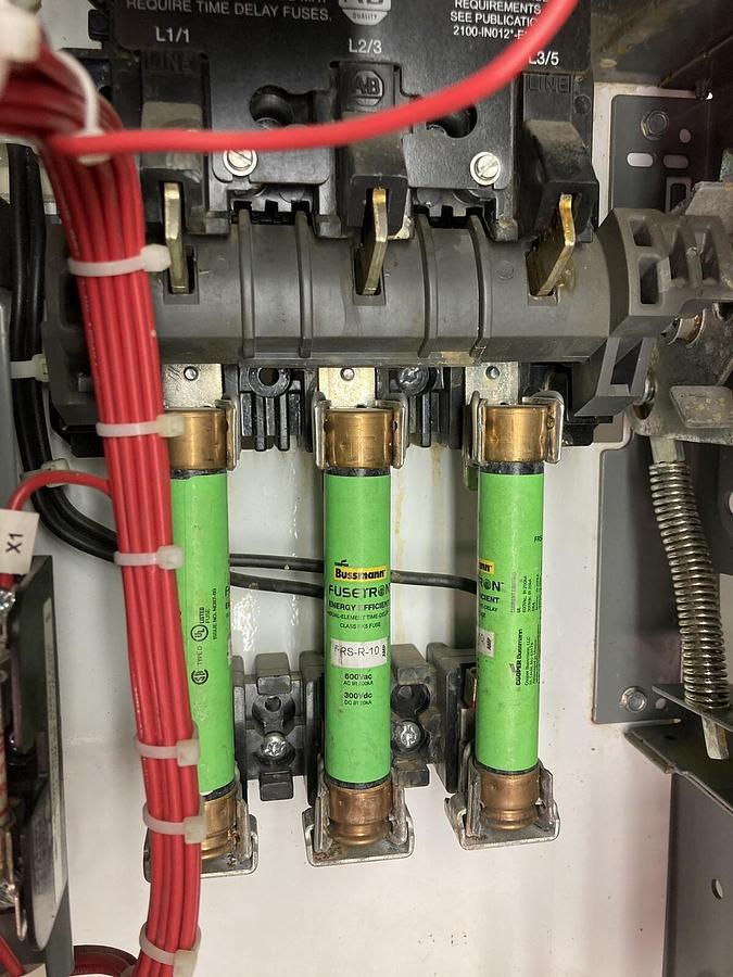 Used Allen-Bradley,2100 2112B,Size 1 Fused MCC 20 Inch Starter Feeder Bucket