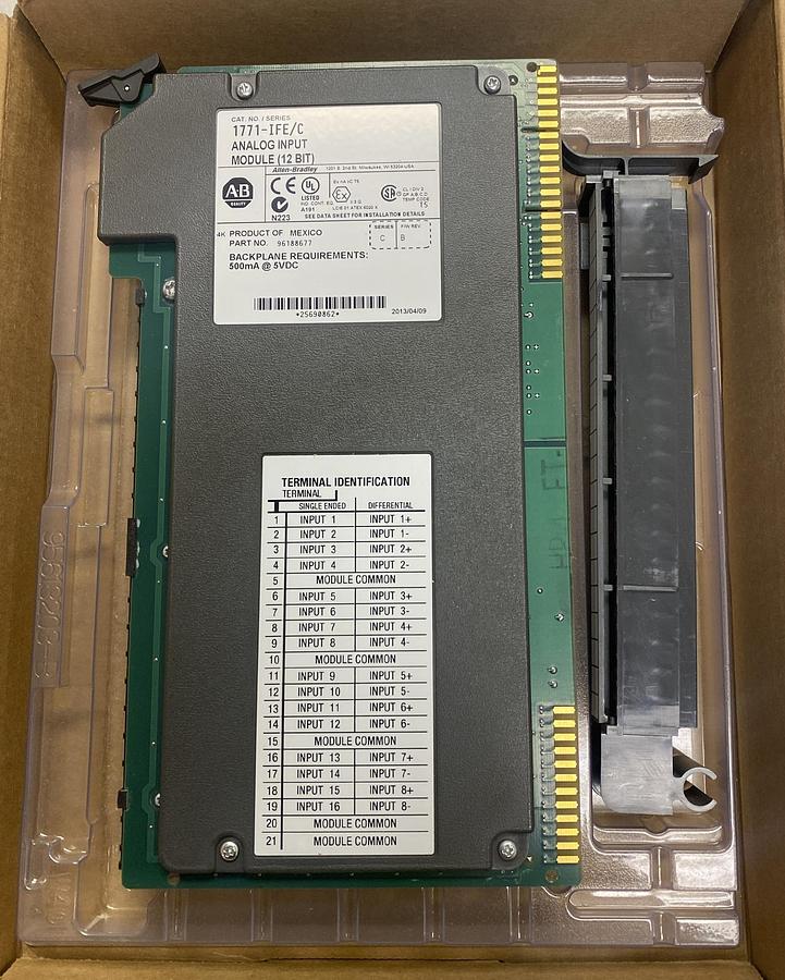 Used ALLEN BRADLEY,1771-IFE,SER C ANALOG INPUT MODULE REFURBISHED