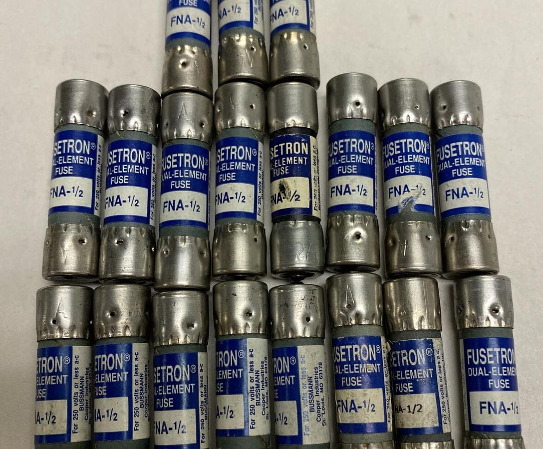 Cooper Bussmann,FNA-1/2,Fuse 1/2 AMP Lot of 18 NOS