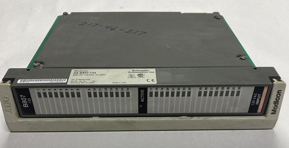 Used Modicon,AS-B807-132,Input Module