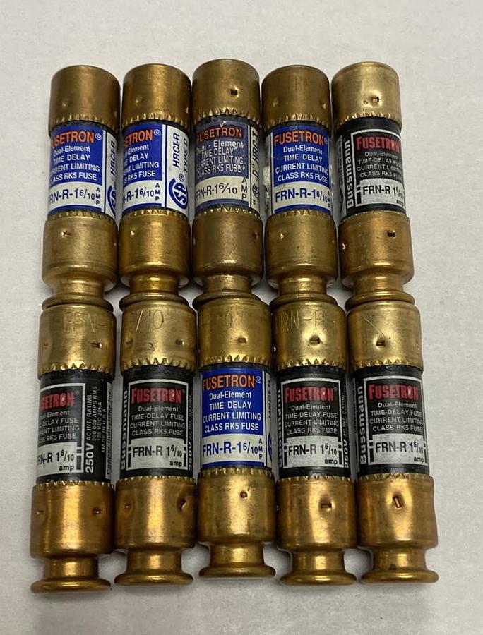 Cooper Bussmann,FRN-R-1-6/10,Fuse Lot of 10