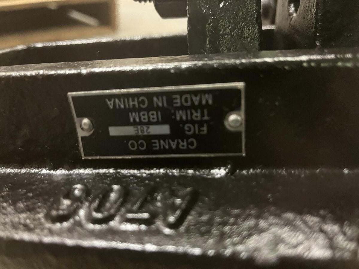 CRANE,FIGURE 28E,STOP CHECK VALVE 6" CLASS 250 TRIM IBBM