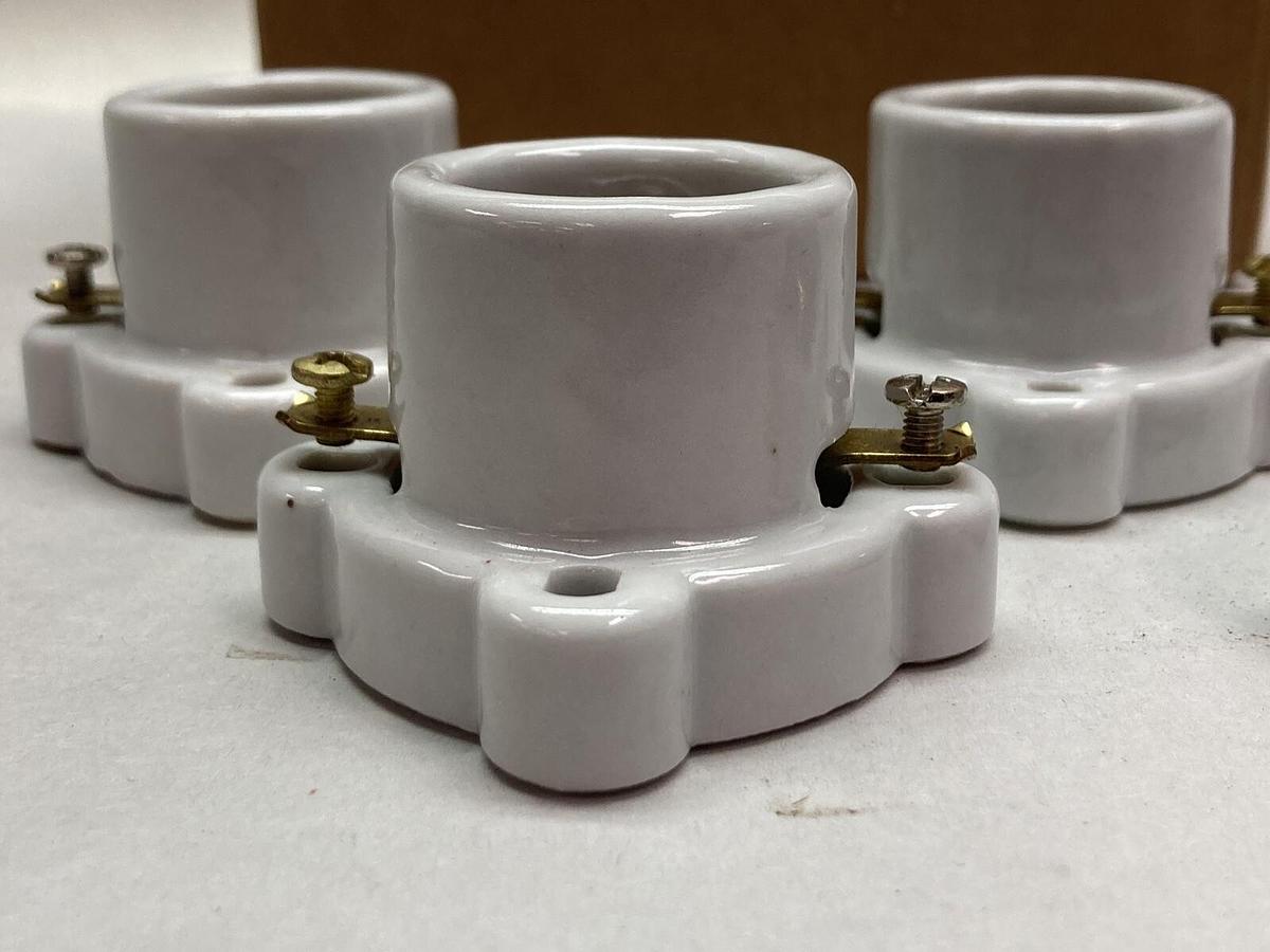 Ludlum,2 Inch,Surface Mount Light Sockets LOT OF 4