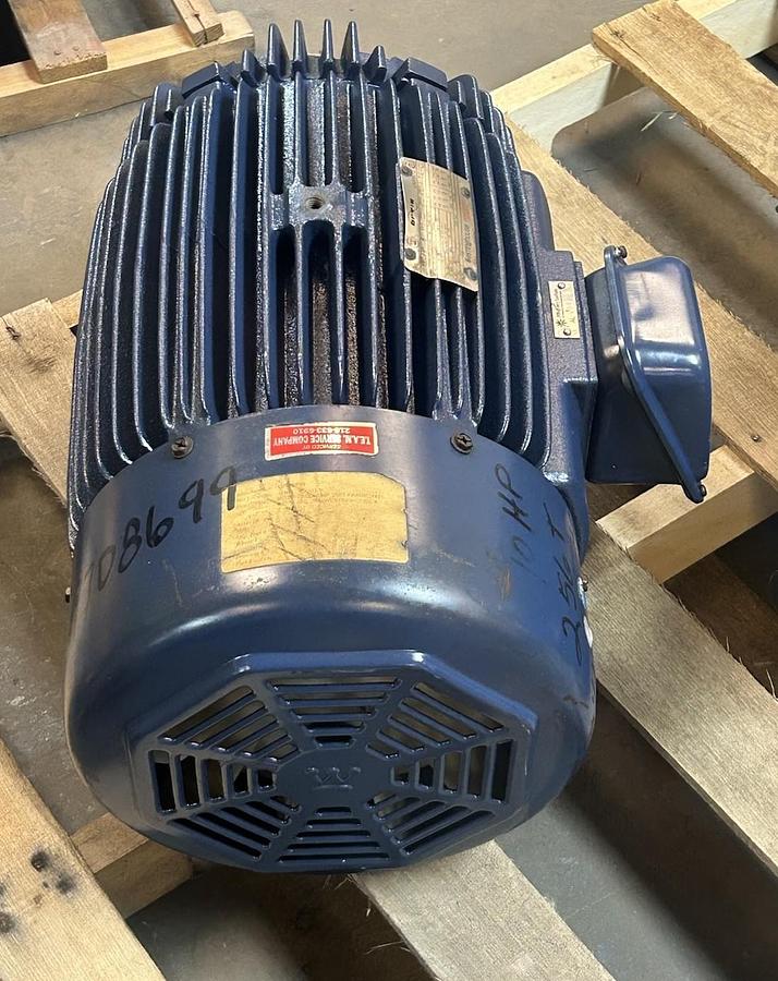 Used WESTINGHOUSE,S01006TE,MOTOR 10HP 1170RPM 230/460V 3PH 256T FRAME