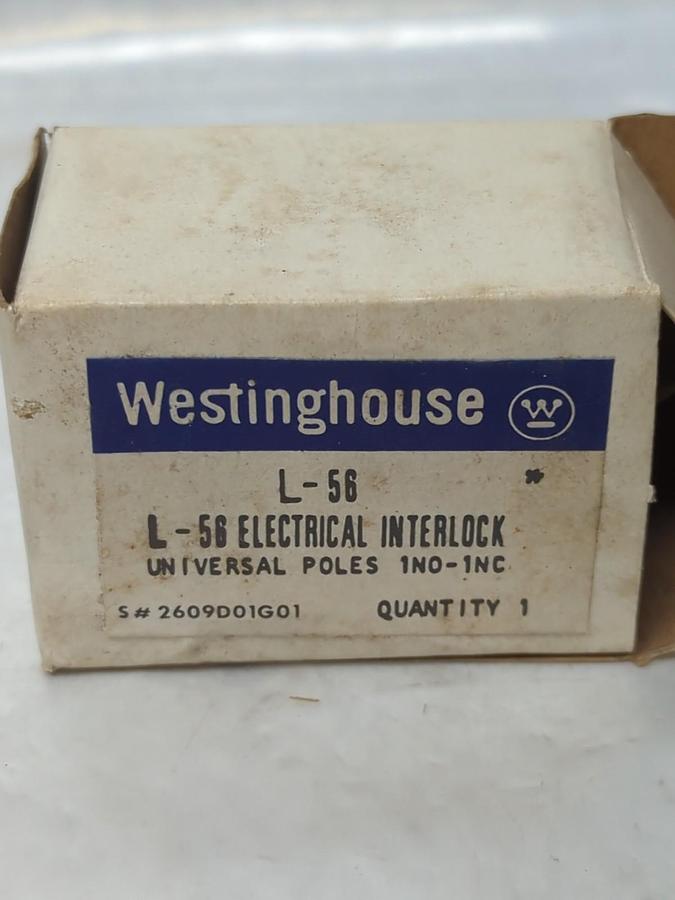 WESTINGHOUSE,L-56,ELECTRICAL INTERLOCK 1 NO-1NC NOS