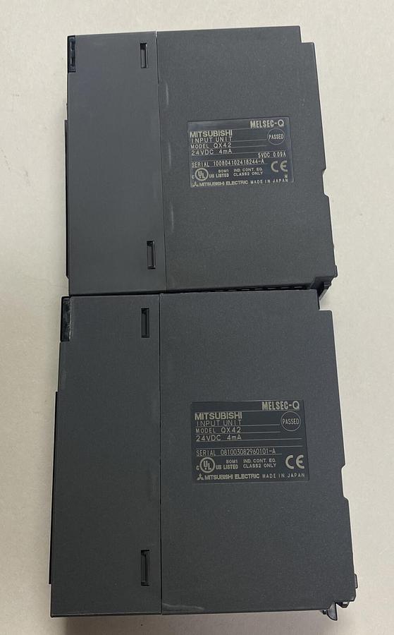 Used MITSUBISHI,QX42,INPUT MODULE LOT OF 2