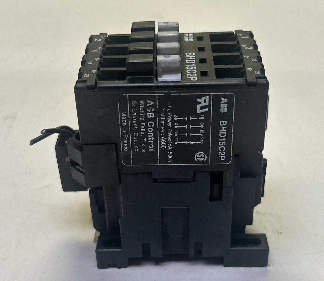 Used ABB,BHD15C2P,CONTACTOR 110/120V COIL