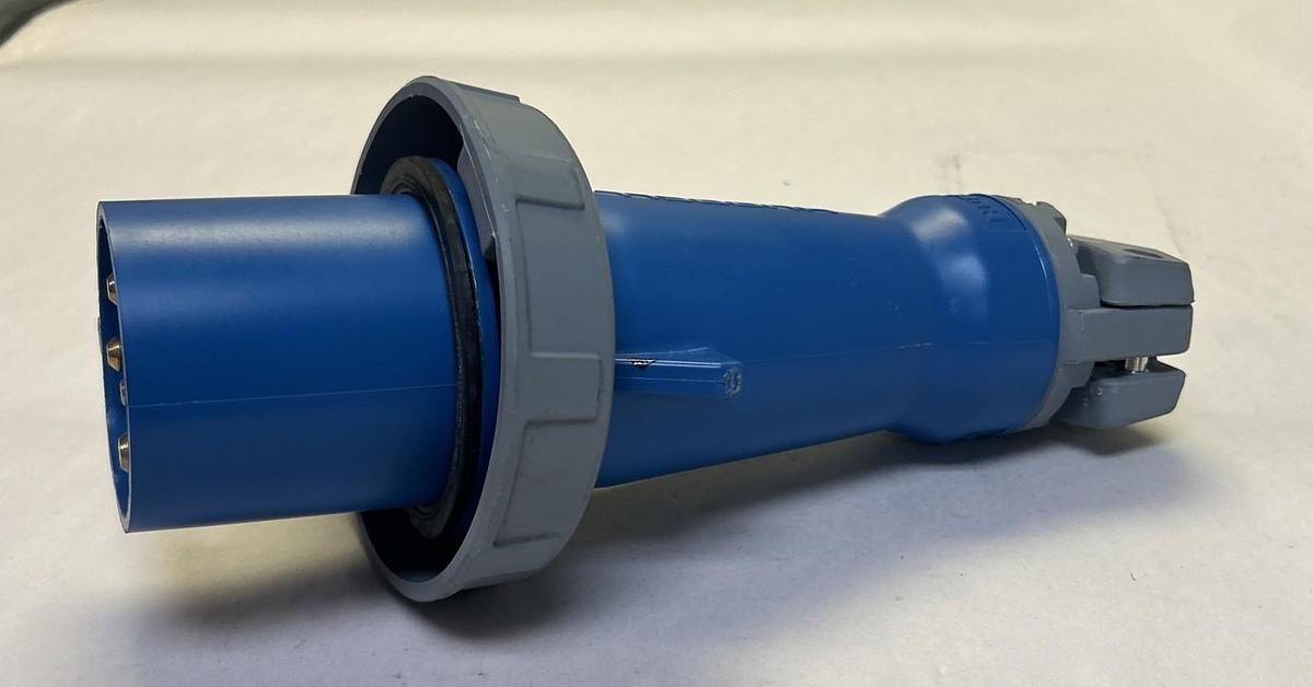 Used HUBBELL,460P9W,WATERTIGHT PLUG 60A 250V