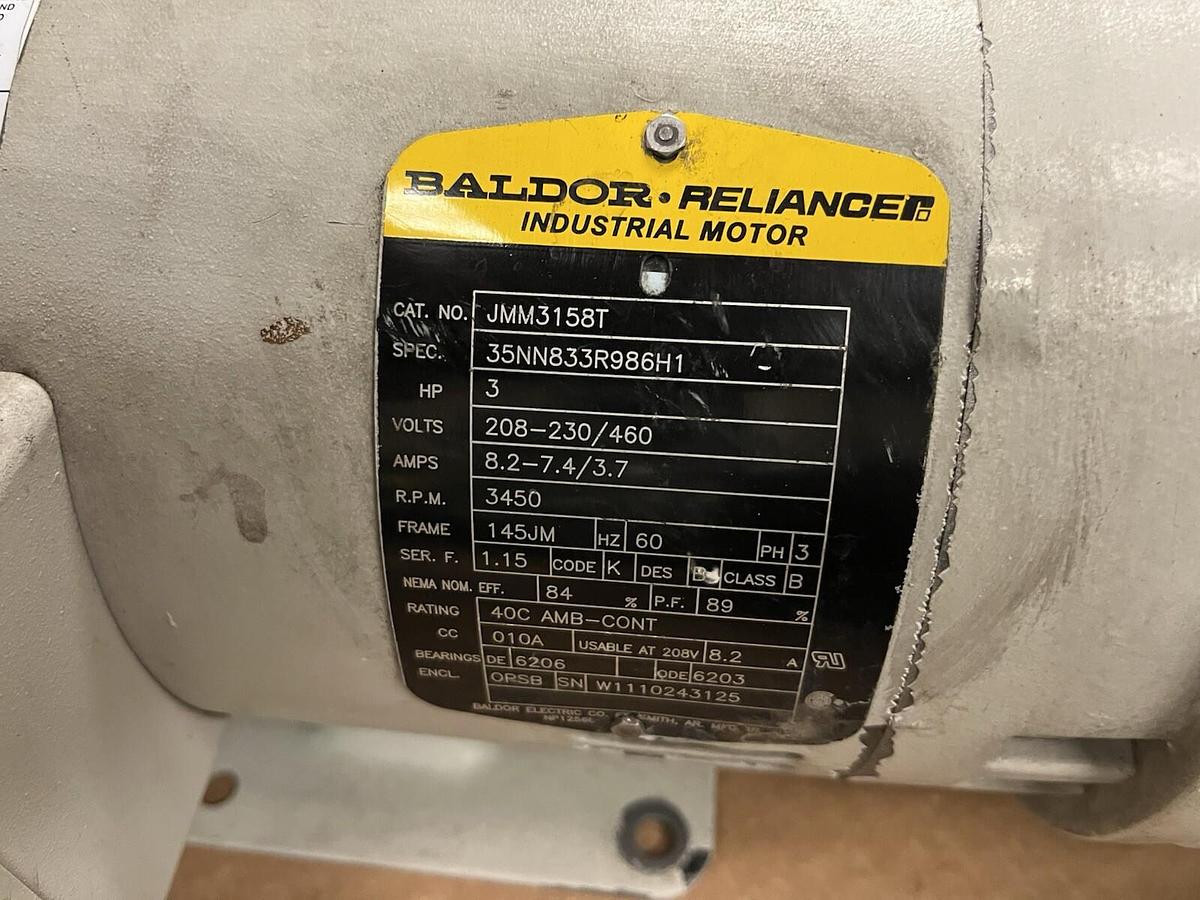 Used SCOT,18,CENTRIFUGAL PUMP 2.5"X2" 3HP 3450RPM 3PH