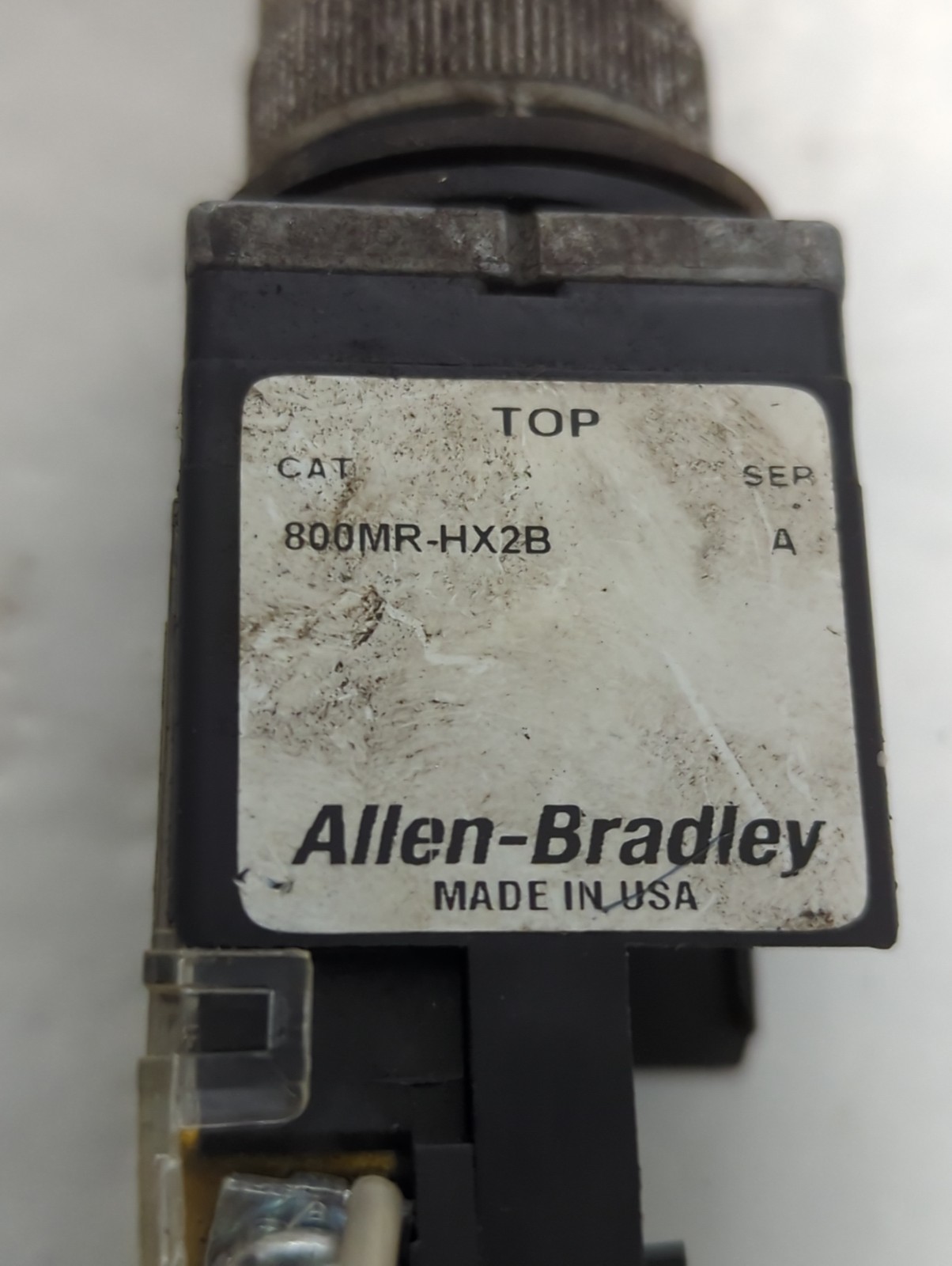 Used ALLEN BRADLEY,800MR-HX2B,SERIES A SELECTOR SWITCH PRE-OWNED