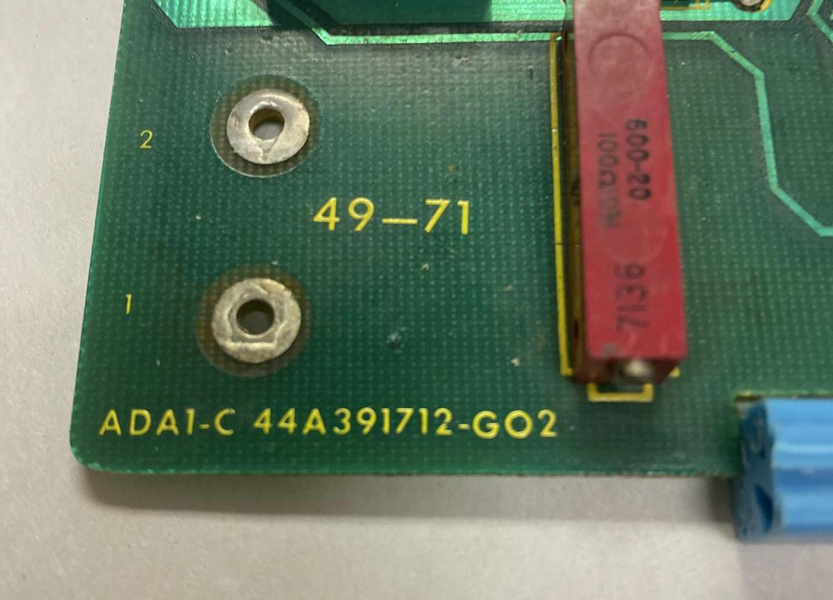Used GENERAL ELECTRIC,44A391712-G02 ADA1C, BOARD