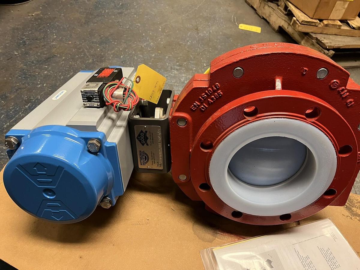 RICHTER,KNA-150LBS-PFA, 6"  LINED FLANGE BALL VALVE JAMESBURY VALV-POWR ACTUATOR