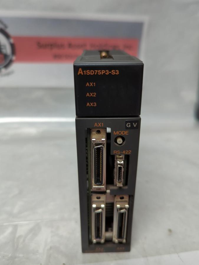 Used MITSUBISHI,A1SD75P3-S3,POSITIONING UNIT PRE-OWNED
