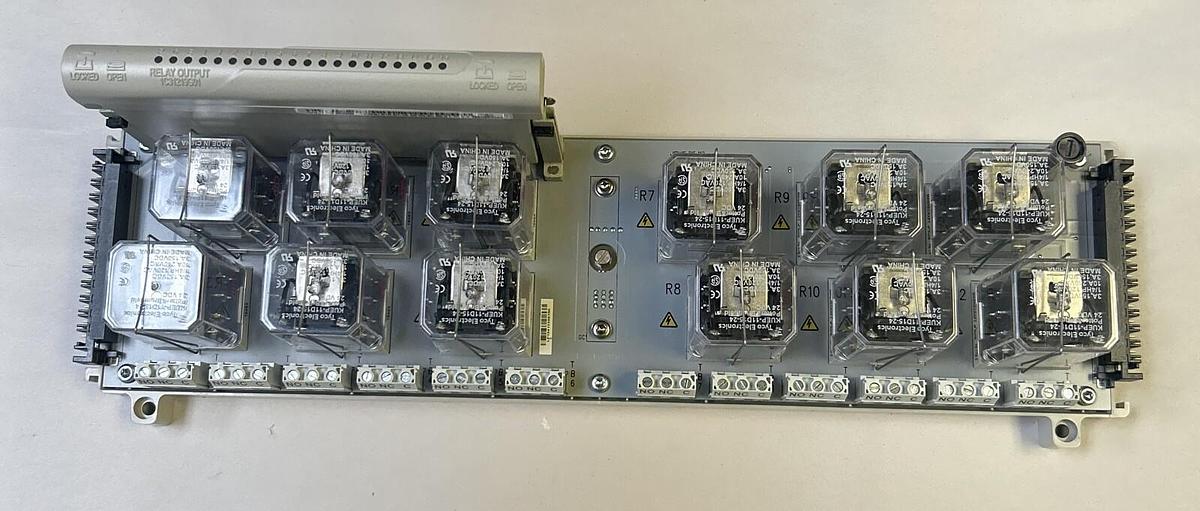 Used OVATION,5A26458G04,RELAY OUTPUT BASE W/ RELAYS