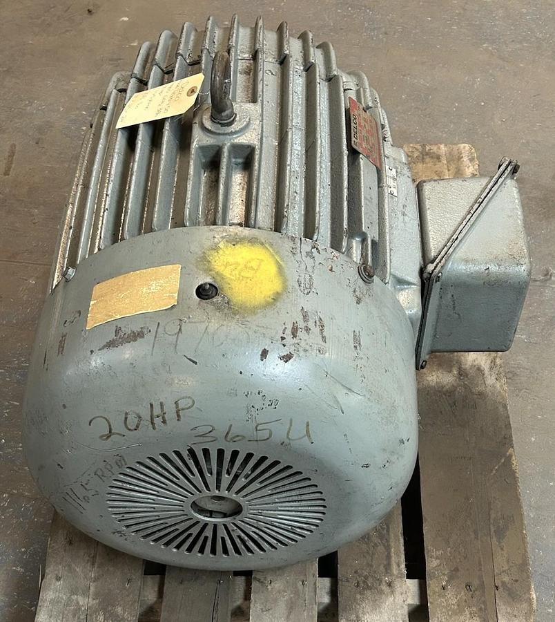 Used DELCO,4G6450,MOTOR 30HP 1165RPM 440V 3PH 365U FRAME