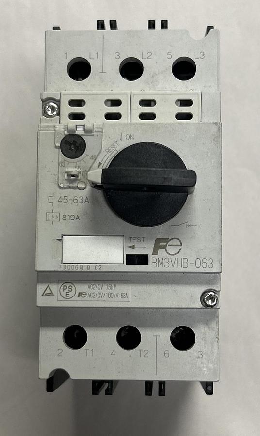 FUJI ELECTRIC,BM3VHB-063,MOTOR STARTER NOS