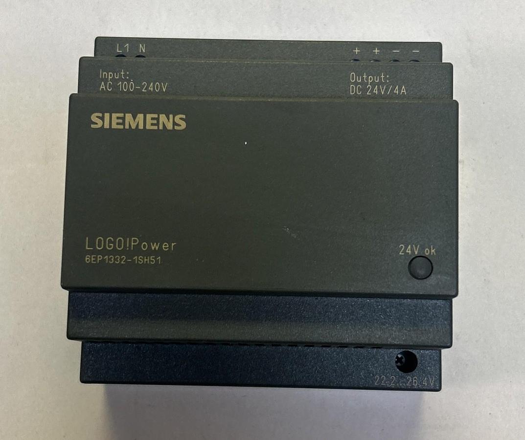 Used SIEMENS,6EP1332-1SH51,LOGO!POWER REGULATED POWER SUPPLY MODULE