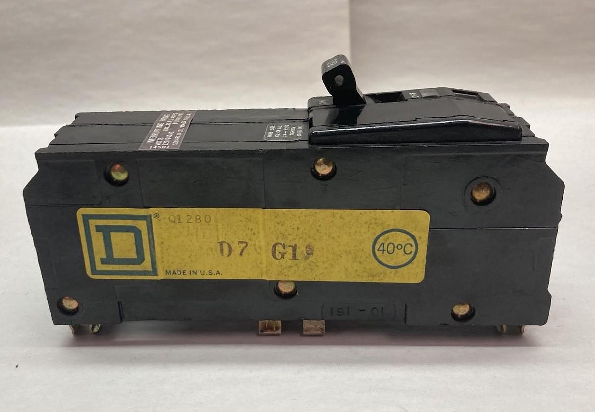 Used Square D,Q1280,2-Pole Circuit Breaker 80A 120/240V