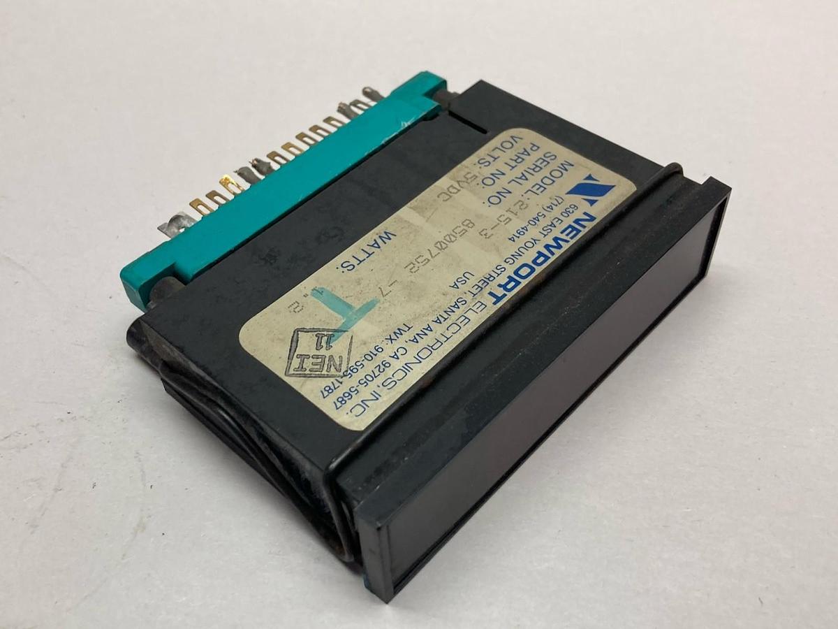 Used Newport,Model 215-3,Volt Meter 5VDC 1.2 Watts