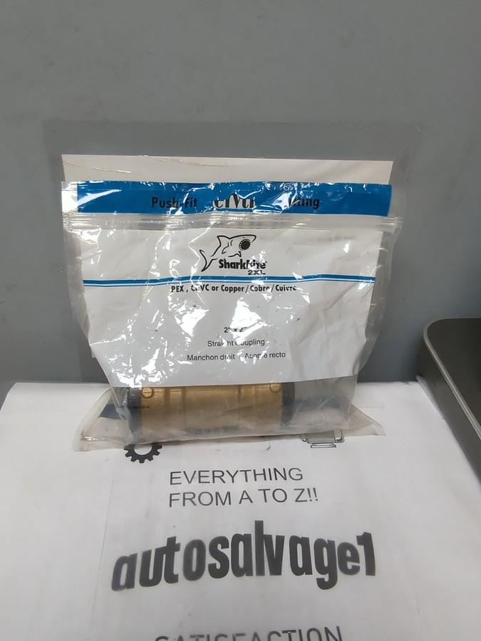 SHARKBITE,SB0154,2 INCH X 2 INCH STRAIGHT COUPLING PUSH-FIT FITTING NOS