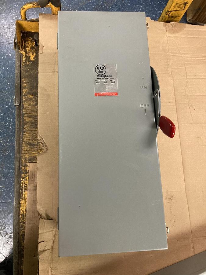 Used Westinghouse,JHFN223D,Heavy Duty Disconnect Switch 100A 240AC