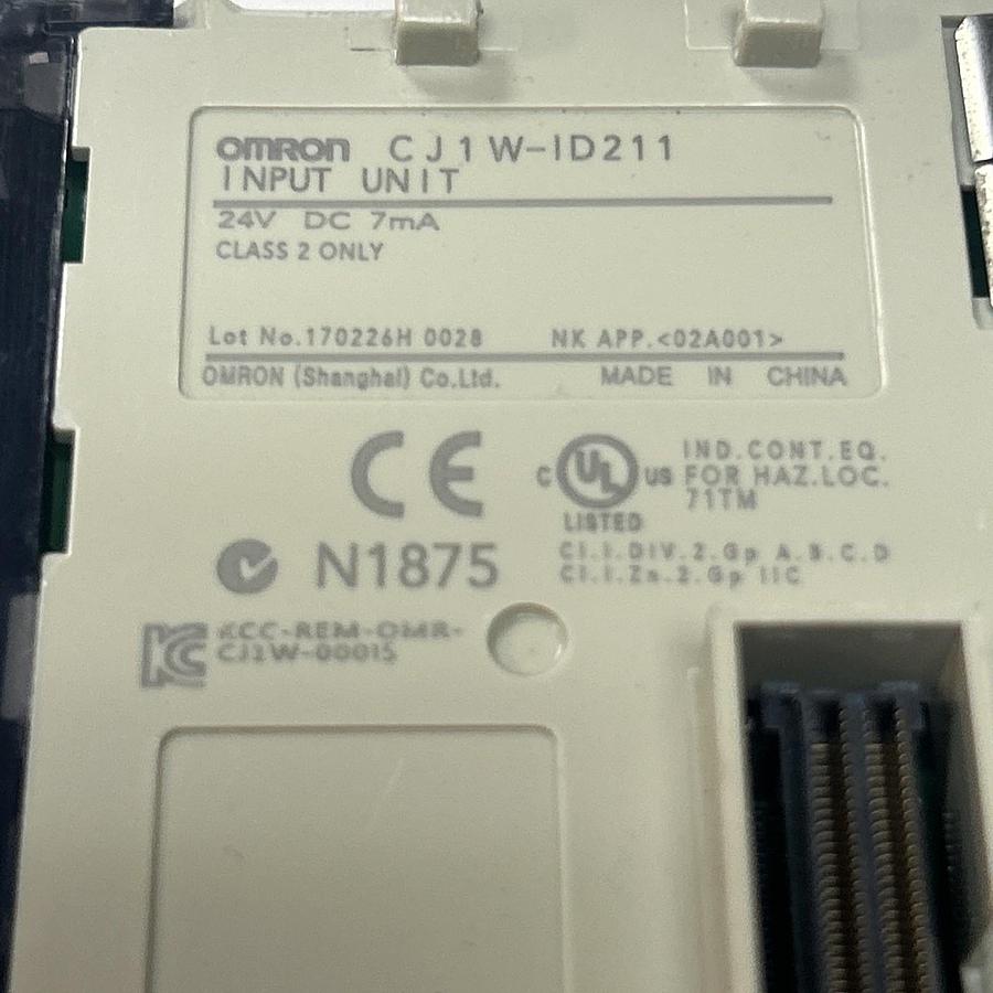 Used OMRON,CJ1W-ID211,INPUT MODULE