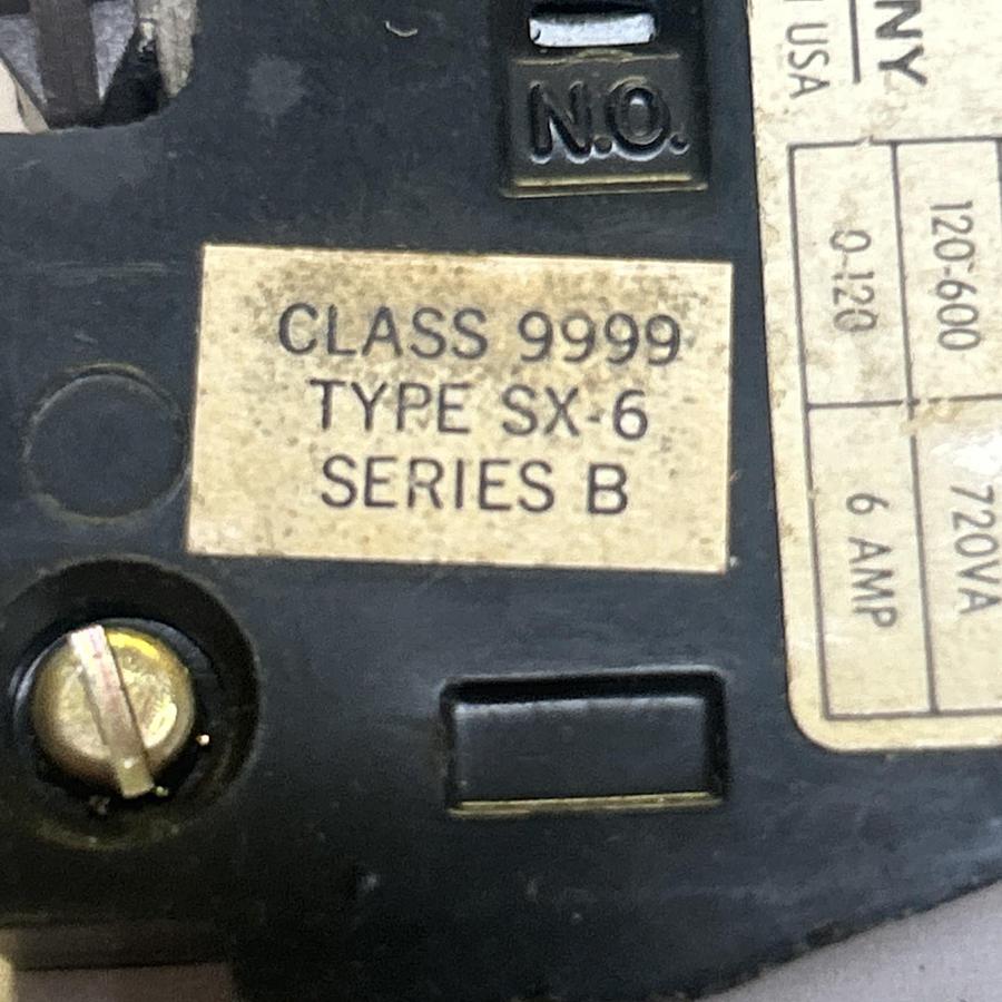 Used SQUARE D,9999SX-6,ELECTRICAL INTERLOCK