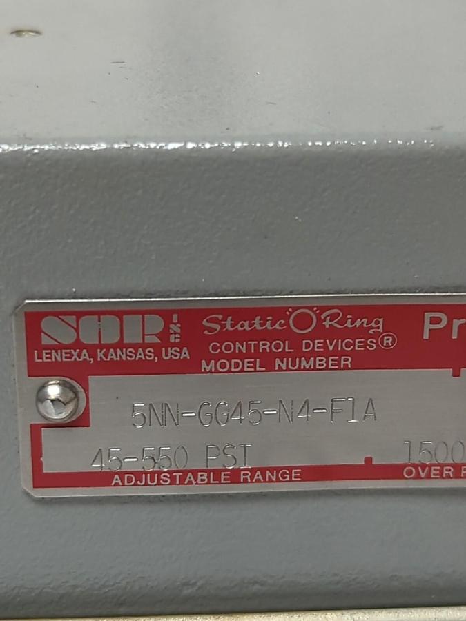 SOR,5NN-GG45-N4-F1A,PRESSURE SWITCH 45-550 PSI NOS